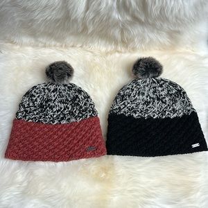 2 Pistil wool blend winter hats